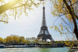 Plakat wieża lato francja eifla paris