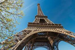 Plakat wieża lato francja panorama widok