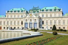 Naklejka pałac kwiat zamek wiedeń austria