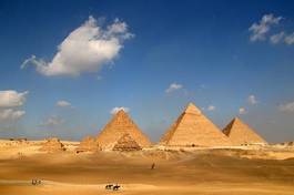 Plakat słońce afryka antyczny piramida