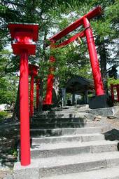 Plakat świątynia japoński azja antyczny