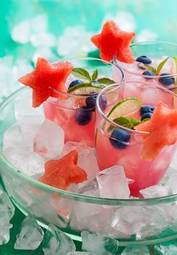 Obraz na płótnie lato gwiazda napój owoc jedzenie