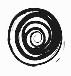 Naklejka spirala kreskówka obraz piłka