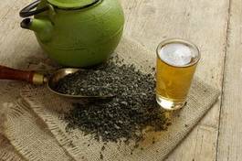 Naklejka azja herbata zdrowy napój zdrowie