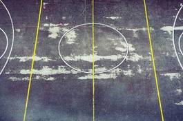 Obraz na płótnie pole koszykówka linia boczna