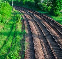 Obraz na płótnie droga natura wagon lokomotywa stacja kolejowa