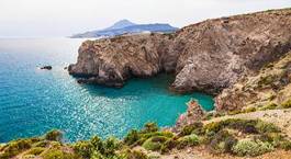 Plakat widok grecja wybrzeże
