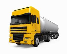 Naklejka droga olej 3d ciężarówka transport
