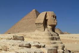 Naklejka egipt piramida architektura afryka giza