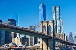Naklejka brooklyn most architektura drapacz śródmieście