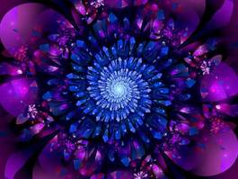 Obraz na płótnie kwiat 3d spirala natura fraktal