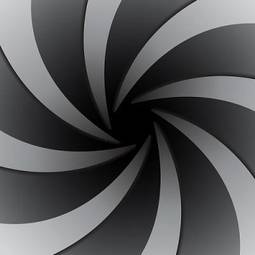 Plakat spirala perspektywa tunel fala