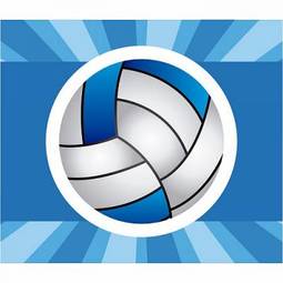 Plakat volleyball emblem design