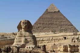 Plakat afryka architektura piramida