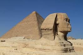 Plakat architektura afryka egipt piramida kair