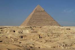 Plakat piramida architektura egipt afryka