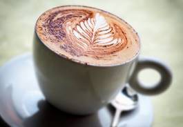 Obraz na płótnie wzór kawa cappucino napój
