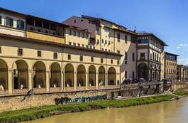 Plakat woda architektura pejzaż włoski piękny