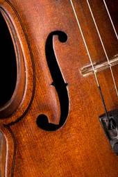 Plakat skrzypce muzyka zbliżenie instrument muzyczny makro