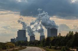 Plakat węgiel brunatny elektrownia niemiecki
