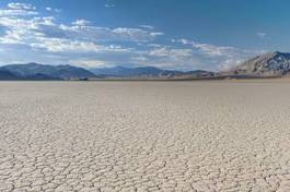 Plakat the racetrack playa dry lake in death valley national park in ca