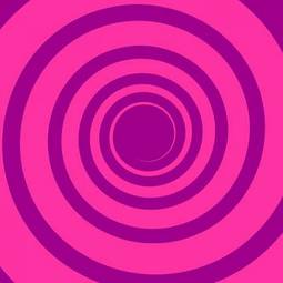 Plakat spirala sztuka pop tunel wzór