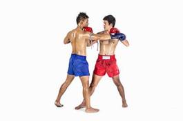Obraz na płótnie vintage kick-boxing sztuki walki tajlandia bokser