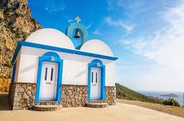 Naklejka klasztor pejzaż kościół grecja