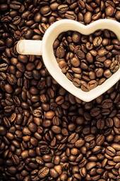 Naklejka napój kubek kawiarnia widok miłość