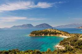 Obraz na płótnie zatoka morze grecja brzeg wyspa