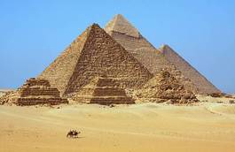 Plakat antyczny piramida pustynia