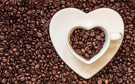 Naklejka miłość kawa kawiarnia napój kubek