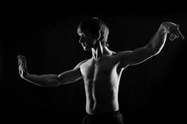 Obraz na płótnie ruch zdrowie ciało kick-boxing