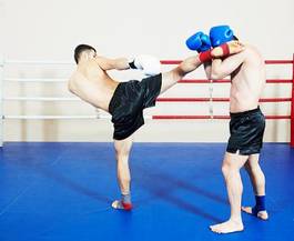 Plakat tajlandia kick-boxing sport sztuka