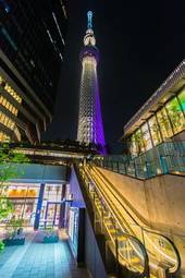 Plakat tokio wieża japonia drapacz program