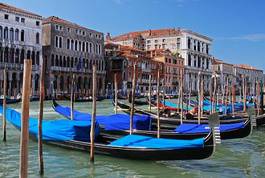 Naklejka gondola włochy europa włoski podróż