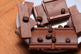 Naklejka jedzenie kakao zdrowy czekolada deser