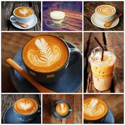 Obraz na płótnie kawiarnia napój kolaż expresso
