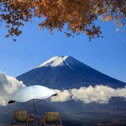 Plakat japoński fuji azja japonia góra