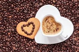 Fotoroleta jedzenie serce kawiarnia