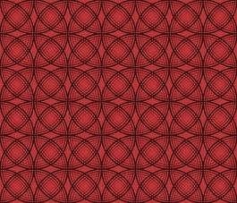 Plakat seamless texture: black circles on a red background