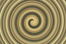 Plakat fala fraktal ruch abstrakcja spirala