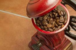 Obraz na płótnie kawa kawiarnia młynek do kawy brązowy