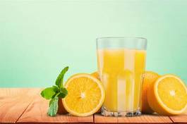Naklejka owoc napój świeżość owoc cytrusowy sok