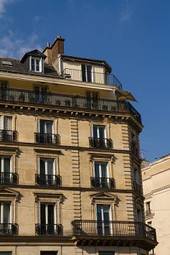 Plakat europa francja roślina architektura paris