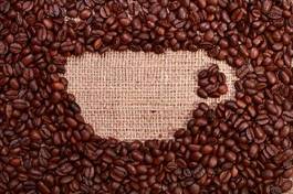 Plakat filiżanka kawa napój kawiarnia jedzenie