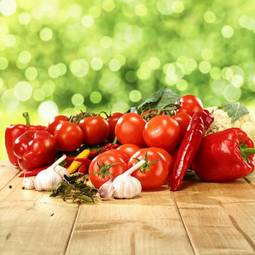 Plakat pomidor rolnictwo świeży żniwa