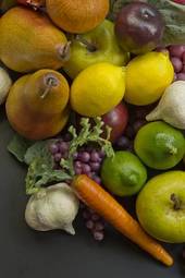Plakat jedzenie owoc pieprz warzywo