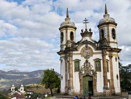 Naklejka kościół brazylia niebo barok