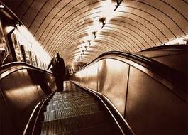 Fototapeta londyn tunel mężczyzna